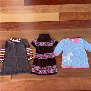 3 sweater dresses bundle